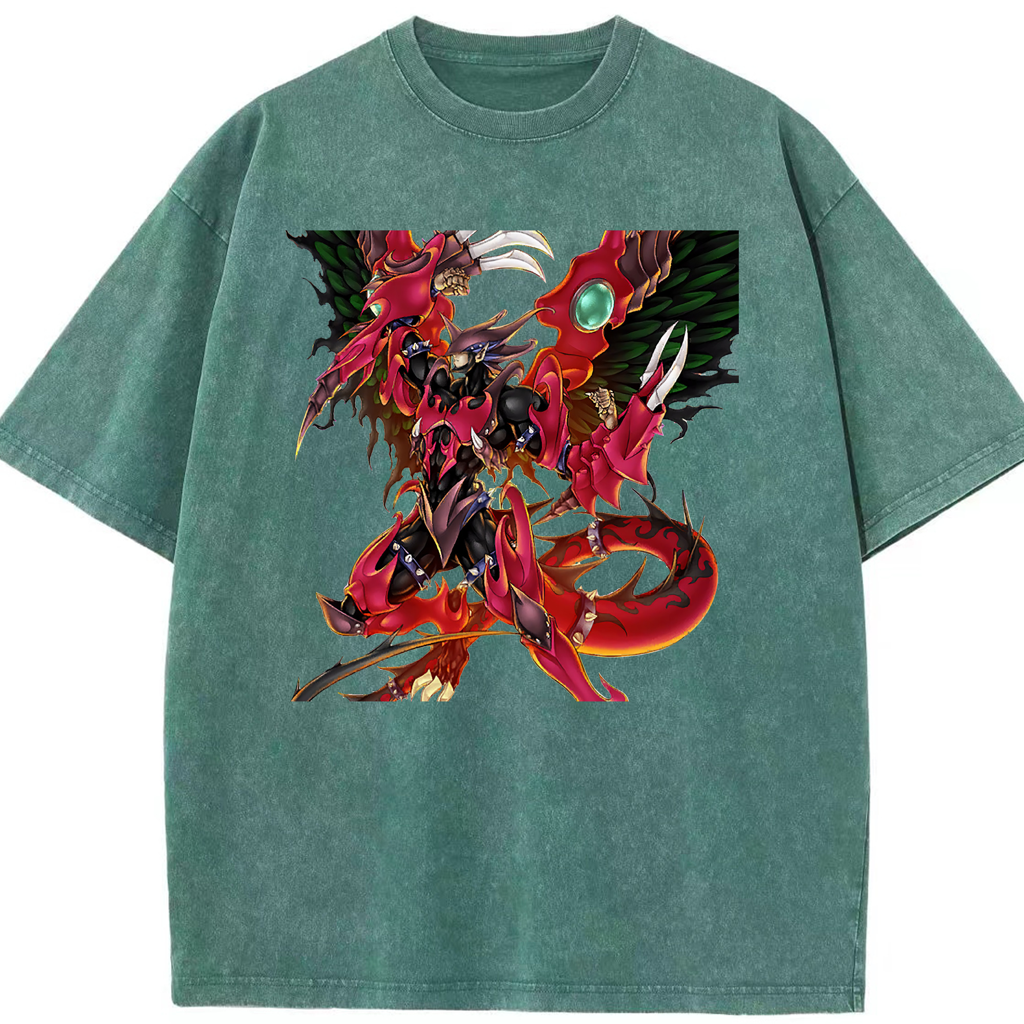 （画像用） 遊☆戯☆王 Yu-Gi-Oh! 綿100% ヴィンテージ風 半袖Tシャツ（フロントプリント）